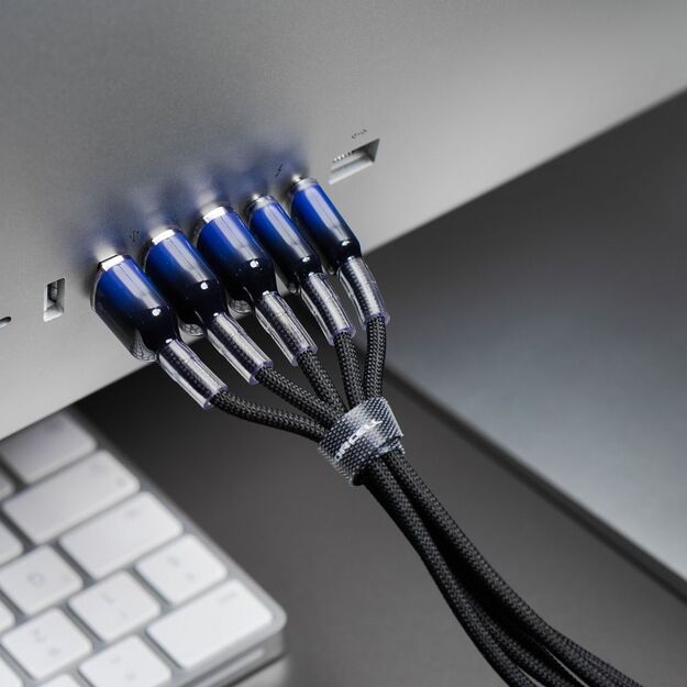 Cable USB C to Lightning Forcell F-Energy PD 3A 27W Gradient 1 m C356 black 5