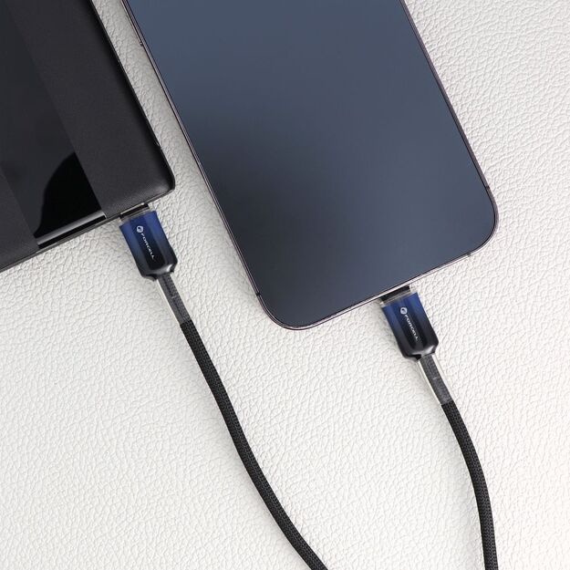 Cable USB C to Lightning Forcell F-Energy PD 3A 27W Gradient 1 m C356 black 1