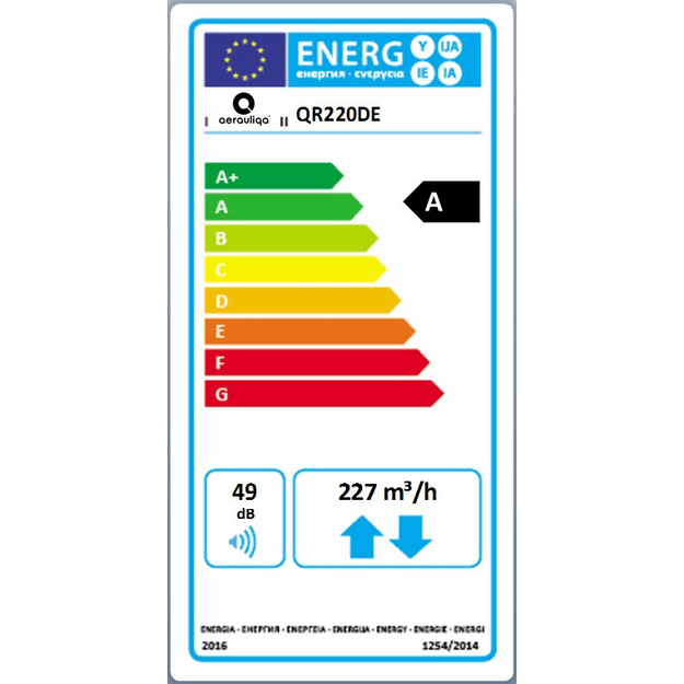 Rekuperatorius Aeauliqa QR220DE 2
