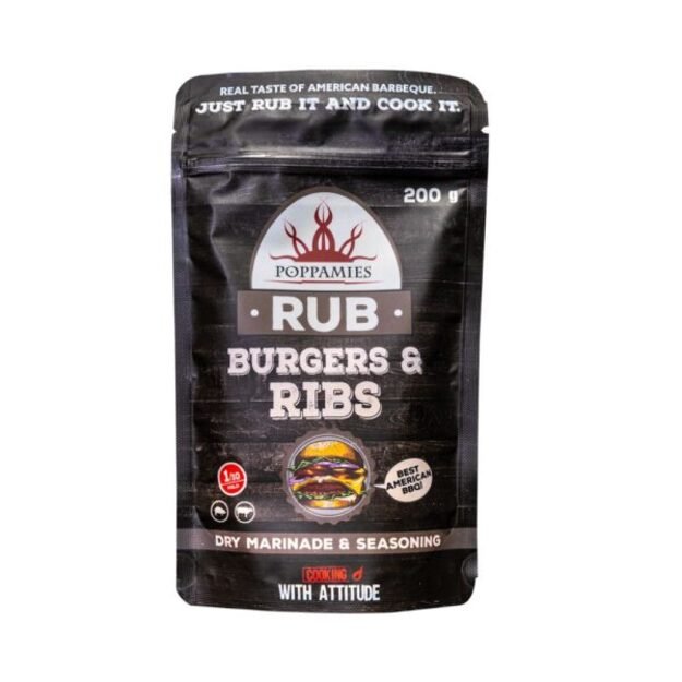 Prieskonių mišinys Burgers & Ribs RUB 200 g.