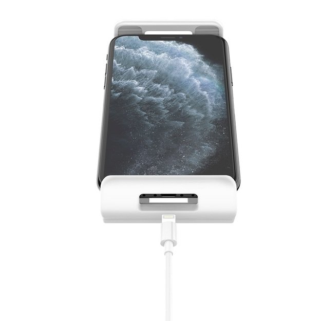 Borofone BH24 telefono laikiklis tvirtinamas prie stalo baltas 4