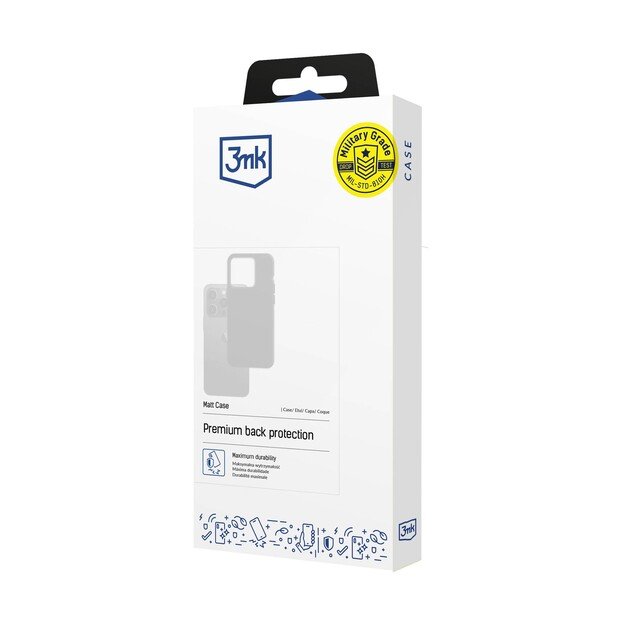 Dėklas 3mk Matt Case Xiaomi Poco X7 Pro juodas