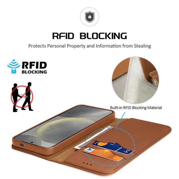 Dėklas Dux Ducis Hivo skirtas Samsung S936 S25 Plus rudas 2