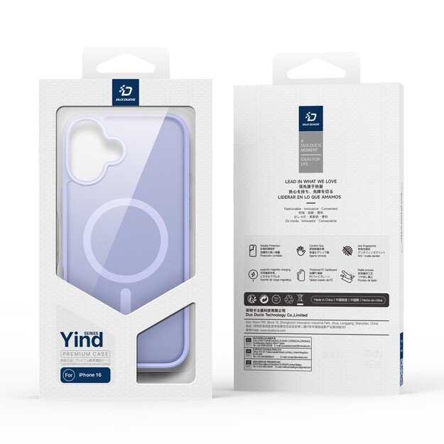 Dėklas Dux Ducis Yind Apple iPhone 16 violetinis 5