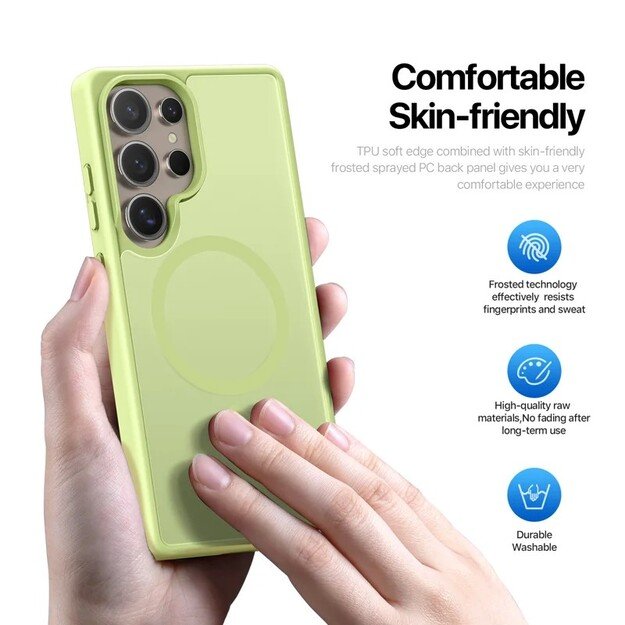 Dėklas Dux Ducis Yind skirtas Samsung S938 S25 Ultra žalias 4