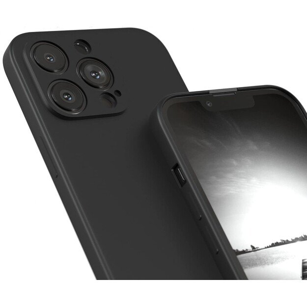 Dėklas Liquid Silicone 1.5mm Apple iPhone 15 Pro juodas 2