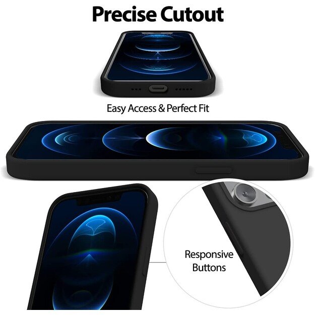 Dėklas Mercury Silicone Case Samsung A136 A13 5G/A047 A04s juodas 2