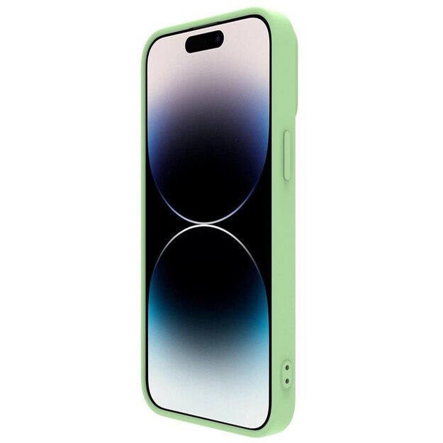 Dėklas Nillkin CamShield Silky Silicone Apple iPhone 15 &scaron;viesiai žalias 3