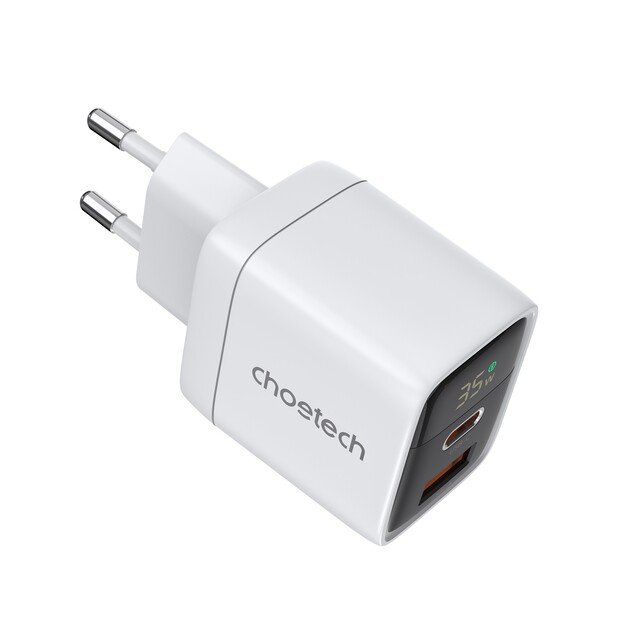 Įkroviklis Choetech PD6052 35W USB-C/USB-A baltas 1