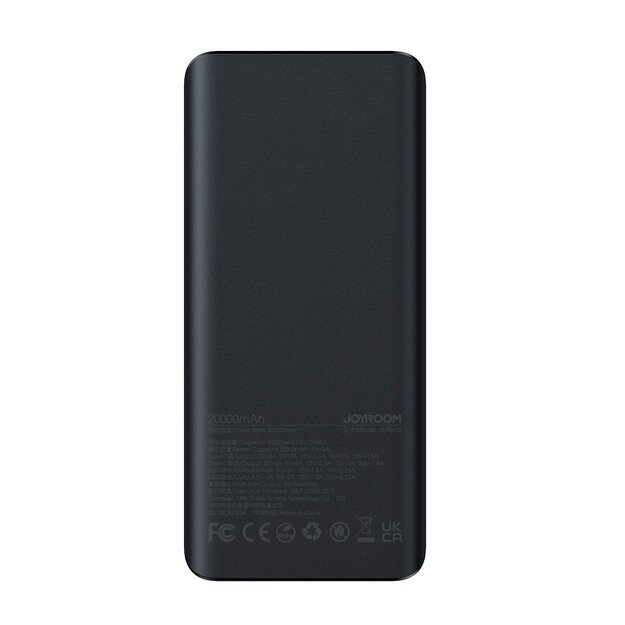 I&scaron;orinė baterija Power Bank Joyroom JR-PBF02 30W 20000mAh juoda 5