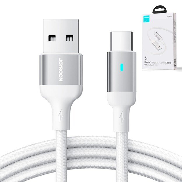 USB kabelis Joyroom S-UC027A10 USB to Type-C 3A 1.2m baltas 3