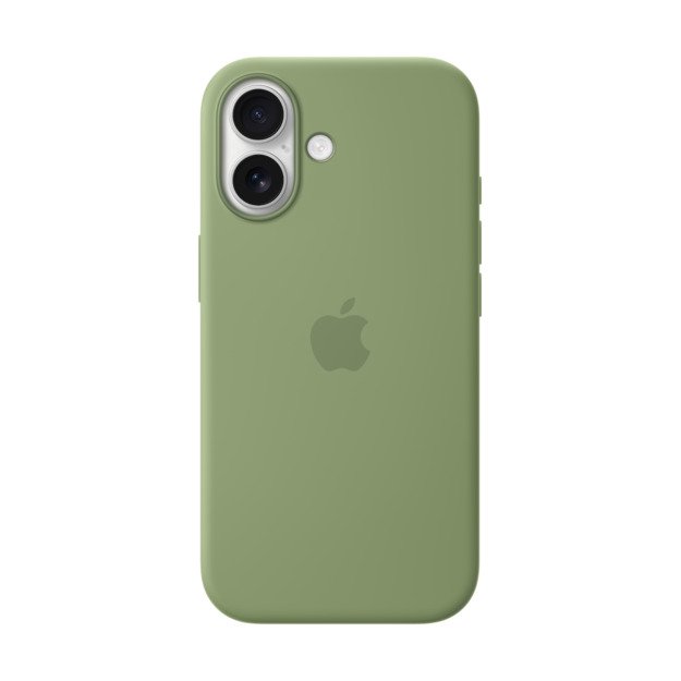 MGEX4ZM/A iPhone 17 Silicone Case with MagSafe, Light Moss