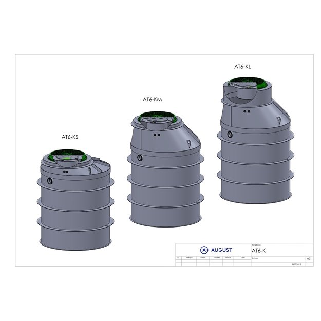 Įrenginys nuotekų valymo AT6KS 405mm įgilinim. (4 žm.) 3