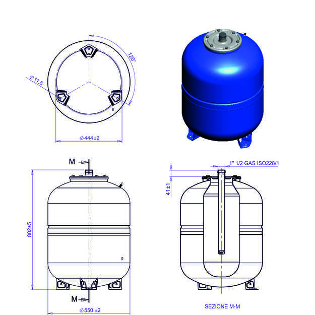 Indas I&scaron;siplėtimo LC 150L vandentiekiui maxivarem 1