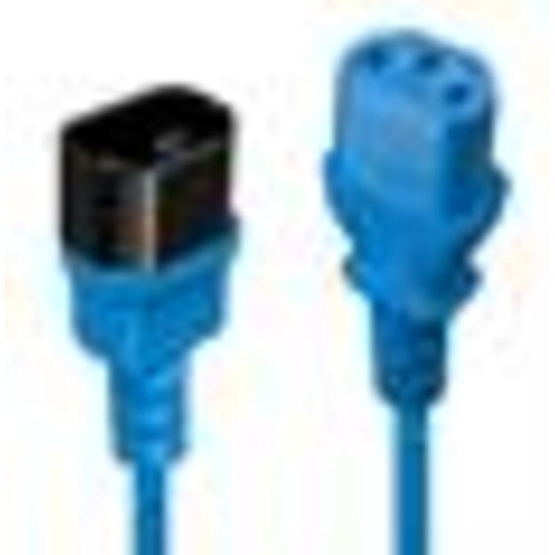 CABLE POWER IEC EXTENSION 0.5M/BLUE 30470 LINDY 1
