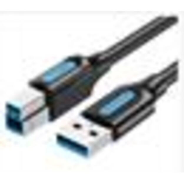 CABLE USB3.0 MALE TO MALE/3M BLACK COOBI VENTION 1