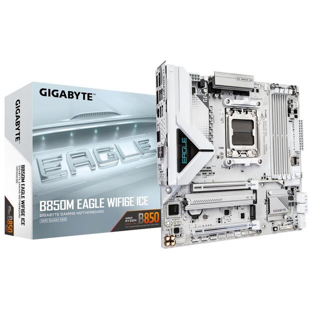 Mainboard|GIGABYTE|AMD B850|SAM5|Micro-ATX|Memory DDR5|Memory slots 4|B850MEAGLEWF6EICE