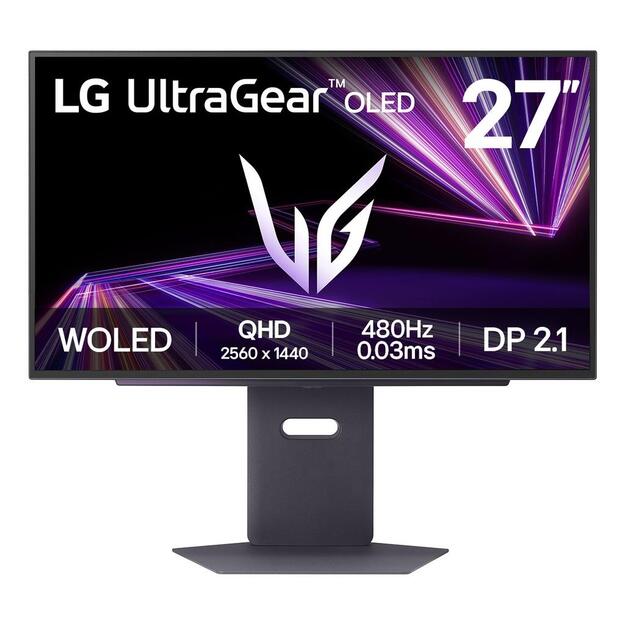 Monitor|LG|27GX790A-B|26.5 |Gaming|Panel OLED|2560x1440|16:9|480Hz|0.03 ms|Swivel|Pivot|Height adjustable|Tilt|27GX790A-B