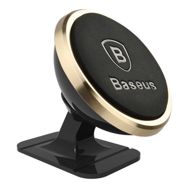 Baseus 360&ordm; magnetic cockpit car holder (Overseas Edition) &ndash; gold