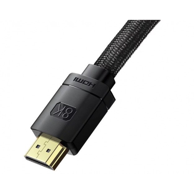 Baseus High Definition Series HDMI 2.1 cable, 8K 60Hz, 3D, HDR, 48Gbps, 2m Black 2
