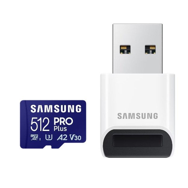 MB-MD512SB/WW MicroSDXC Memory Card Samsung PRO PLUS 512GB With card reader