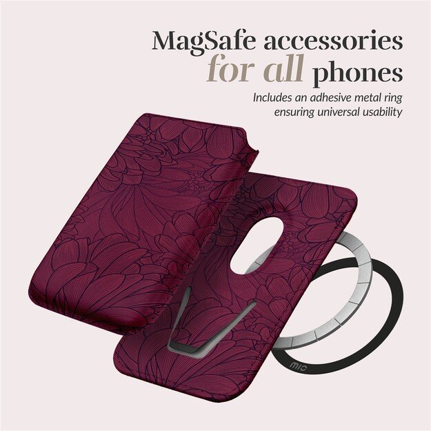 MIO Berry Blooms Magsafe Case Compatible Card Holder 2