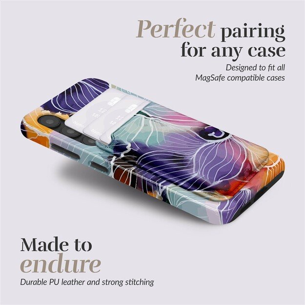 MIO Flowers Magsafe Case Compatible Card Holder 3