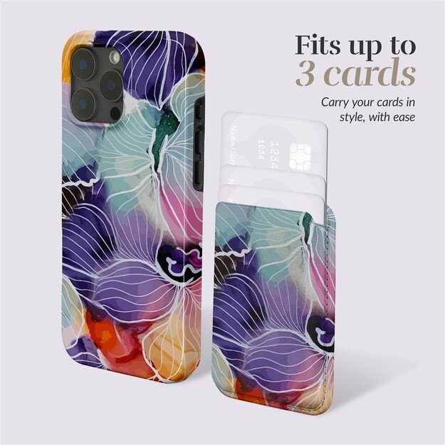 MIO Flowers Magsafe Case Compatible Card Holder 1