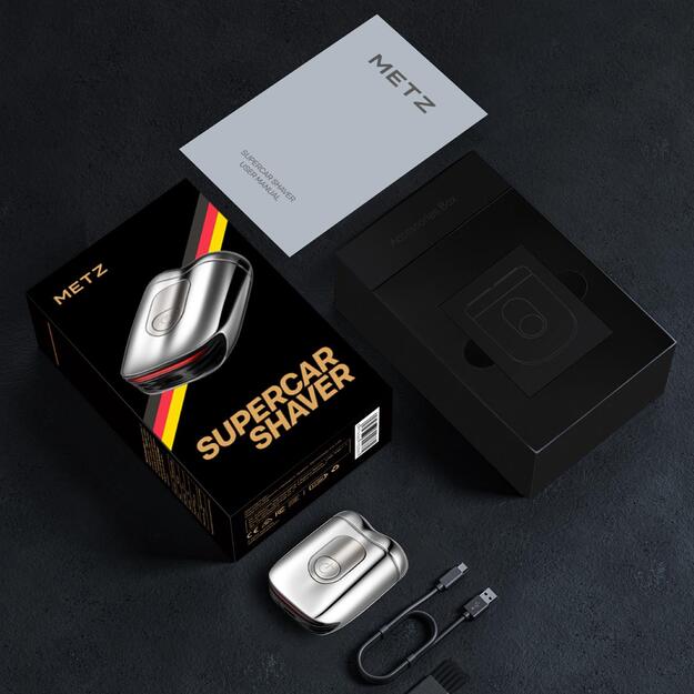 MZCP021 Metz Super Car Shaver, Silver. 4