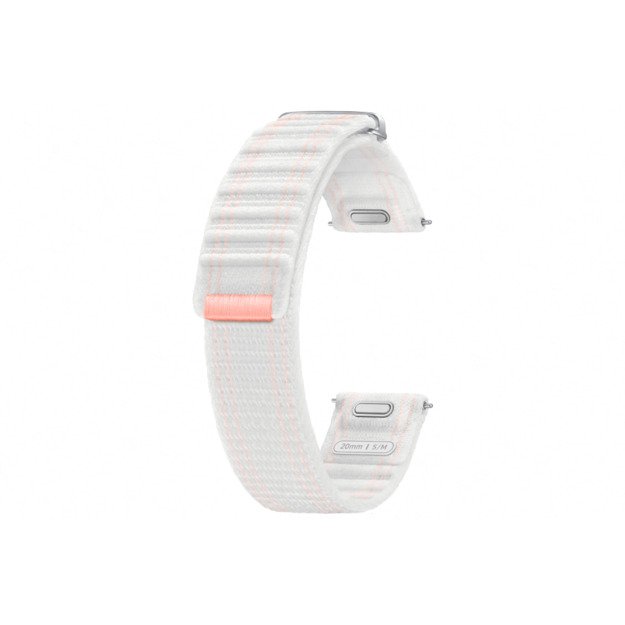 SVL30SWEGEU Fabric Band (S/M) Samsung Galaxy Watch7/Watch4, Pink White 2