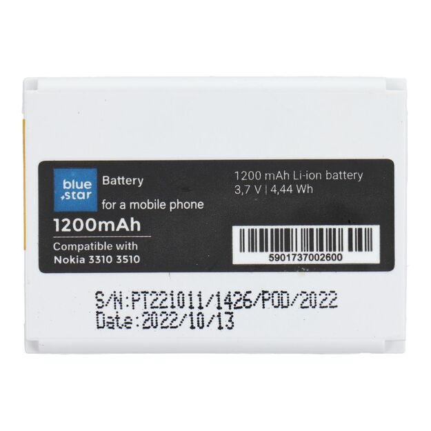 Battery for Nokia 3310 / 3510 1200 mAh Blue Star