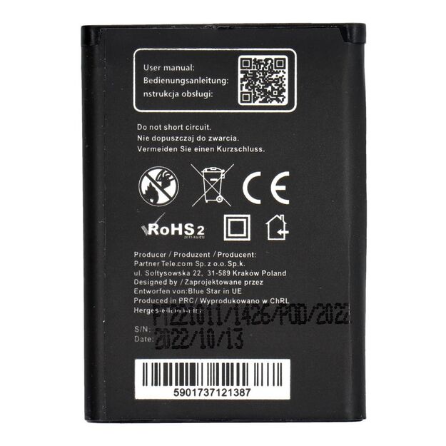 Battery for Sony Ericsson K750i / W800 / W550i / Z300 1000 mAh Blue Star Premium 1