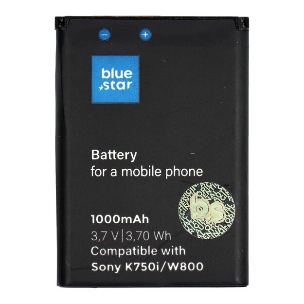 Battery for Sony Ericsson K750i / W800 / W550i / Z300 1000 mAh Blue Star Premium