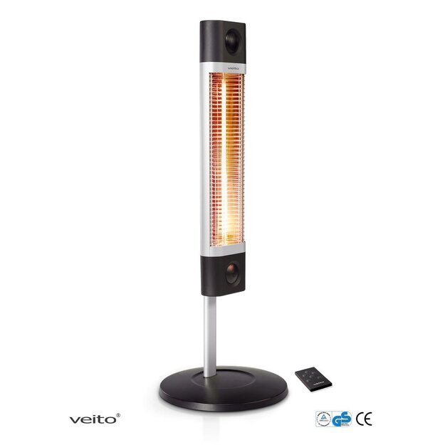 Infraraudonųjų spindulių &scaron;ildytuvas Veito CH1800 RE, juodas