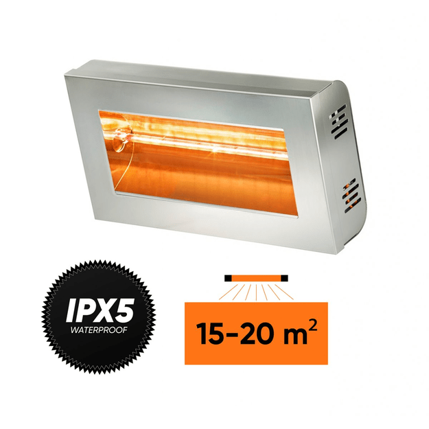 Halogeninis &scaron;ildytuvas Varma  V400 INOX (nerūdijančio plieno) 1