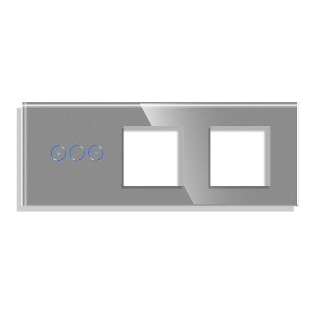 Dimerio dangtelis su dviviečiu rėmeliu Feelspot, pilkas