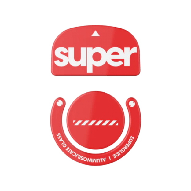 Superglide 2 (Type-C) Glass Skates Logitech G Pro X Superlight 1 Red (Raudoni) Pakaitiniai Mouse Feet