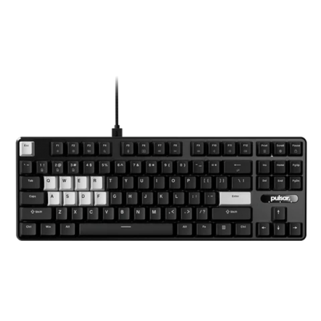 Pulsar PCMK 2 HE TKL - US layout - Hot-Swappable Hall Effect Switches - Black (Juoda) Magnetinė Žaidimų Klaviatūra