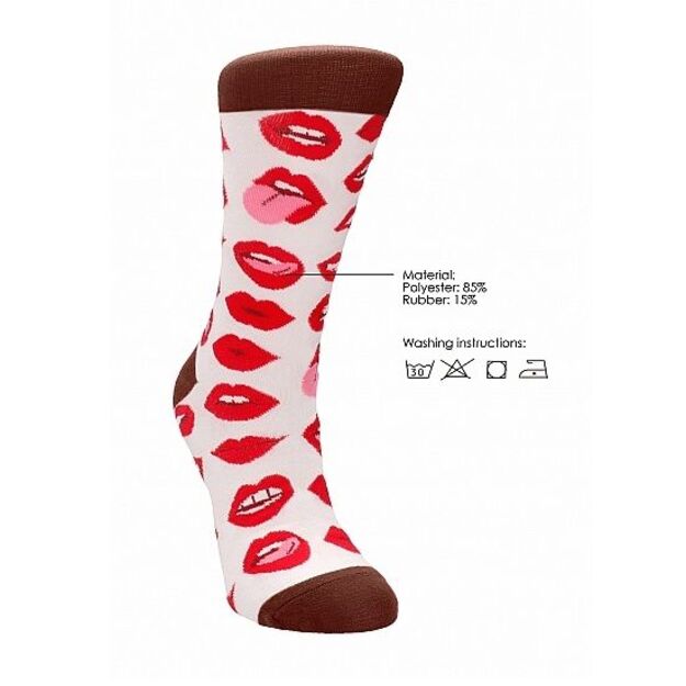 Kojinės Lip Love (42-46 dydis) 1