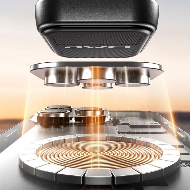 Automobilinis telefono laikiklis Awei X52 Magnetic (air vent) juodas 3