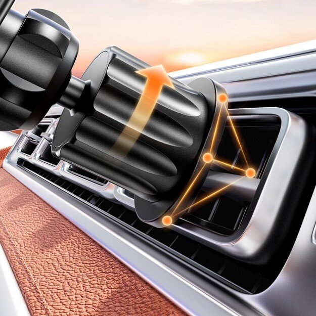 Automobilinis telefono laikiklis Awei X52 Magnetic (air vent) juodas 1