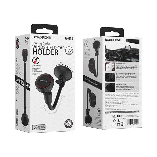 Automobilinis telefono laikiklis Borofone BH18, lanksti kojelė, magnetinis 5