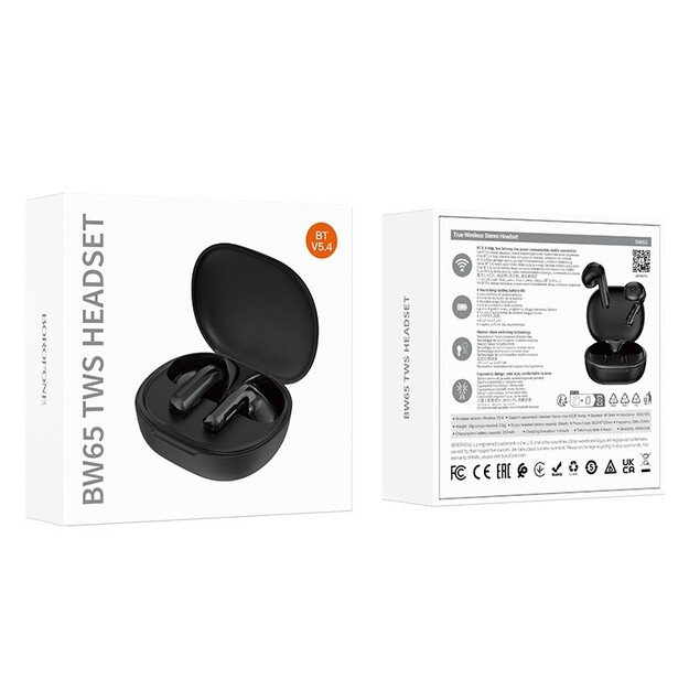 Belaidės ausinės Borofone BW65 juodos 3