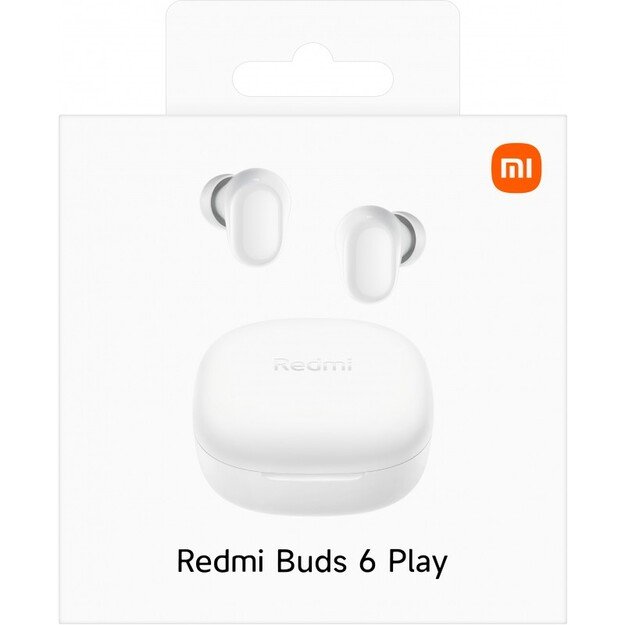 Belaidės ausinės Xiaomi Redmi Buds 6 Play baltos BHR8773GL 2
