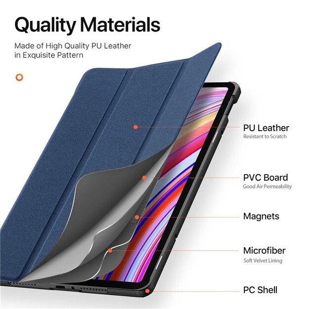 Dėklas Dux Ducis Domo Xiaomi Redmi Pad Pro 12.1 tamsiai mėlynas 4