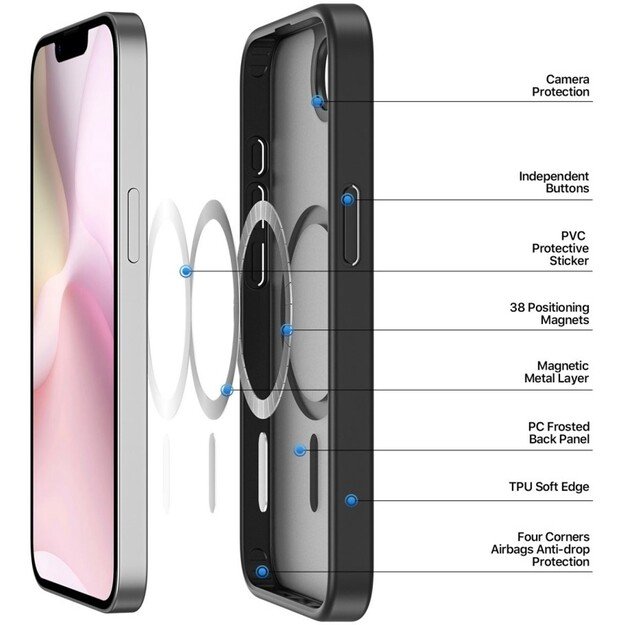 Dėklas Dux Ducis Yind Apple iPhone 16e juodas 2