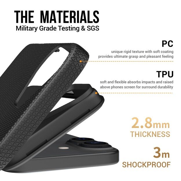 Dėklas Perfectionists Triangle Mag Case Apple iPhone 15 juodas 4