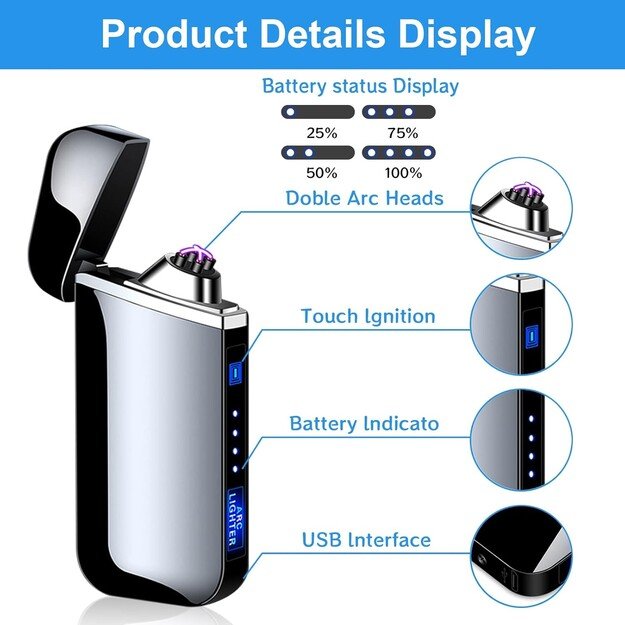 Elektrinis žiebtuvėlis su plazma Reach Arc-2 2