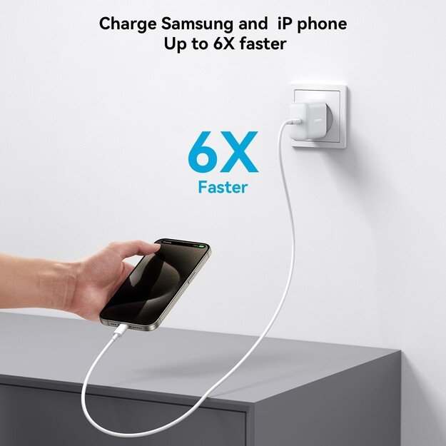 Įkroviklis Joyroom JR-TCF24 30W USB-C + USB-C to USB-C cable 1.0m baltas 4