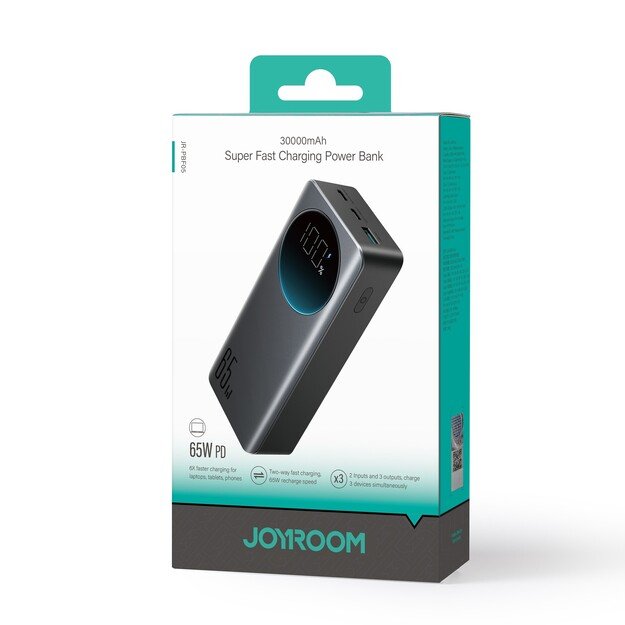 I&scaron;orinė baterija Power Bank Joyroom JR-PBF05 65W 30000mAh juoda 5
